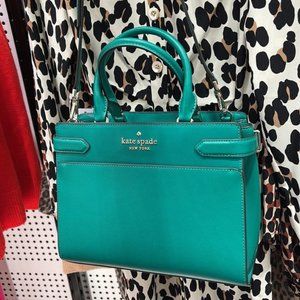 Kate Spade Staci Medium Satchel Green Bean